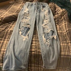 Pac sun ripped baggy mom jeans